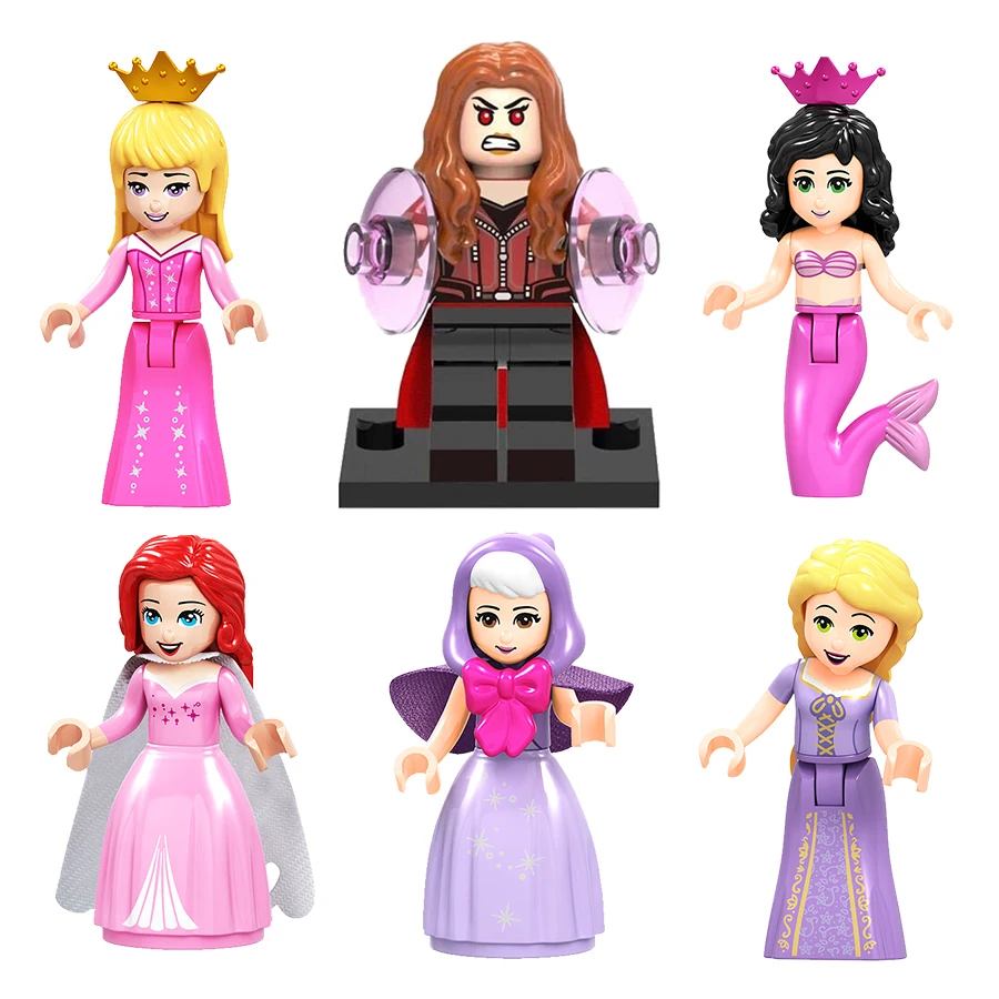 

1pcs Fairy princess Avengers Drax Harry Potter Building Blocks Figures Compatible Legoings Lord of the Rings Toys Christmas gift