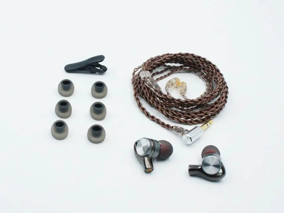 Гибридные наушники вкладыши Paiaudio DM1 1BA + 1 с динамическим драйвером IEMs|Наушники и