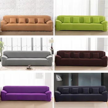 

6Colors Fashion L-Shape Textile Spandex 4 Seaters Sofa Cover Furniture Protector Couch Slipcover Home Decoration #228673
