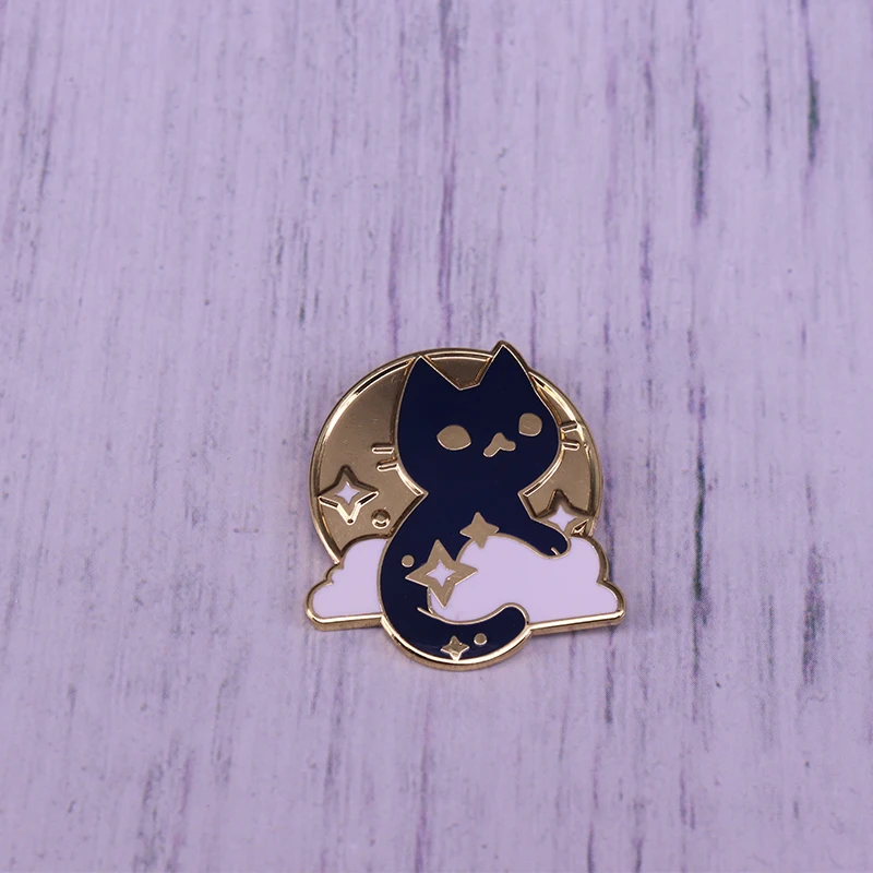 

Cosmic cat brooch space pin galaxy badge cute animal pins astronomy jewelry astronaut gift