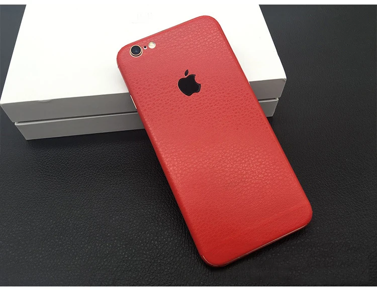 الجلود الحبوب ماتي الخلفي فيلم ل ابل اي فون 6 s 6 7 زائد المحمول الهاتف الزخرفية حامي iPhone6 فيلم ملصقات + هدية