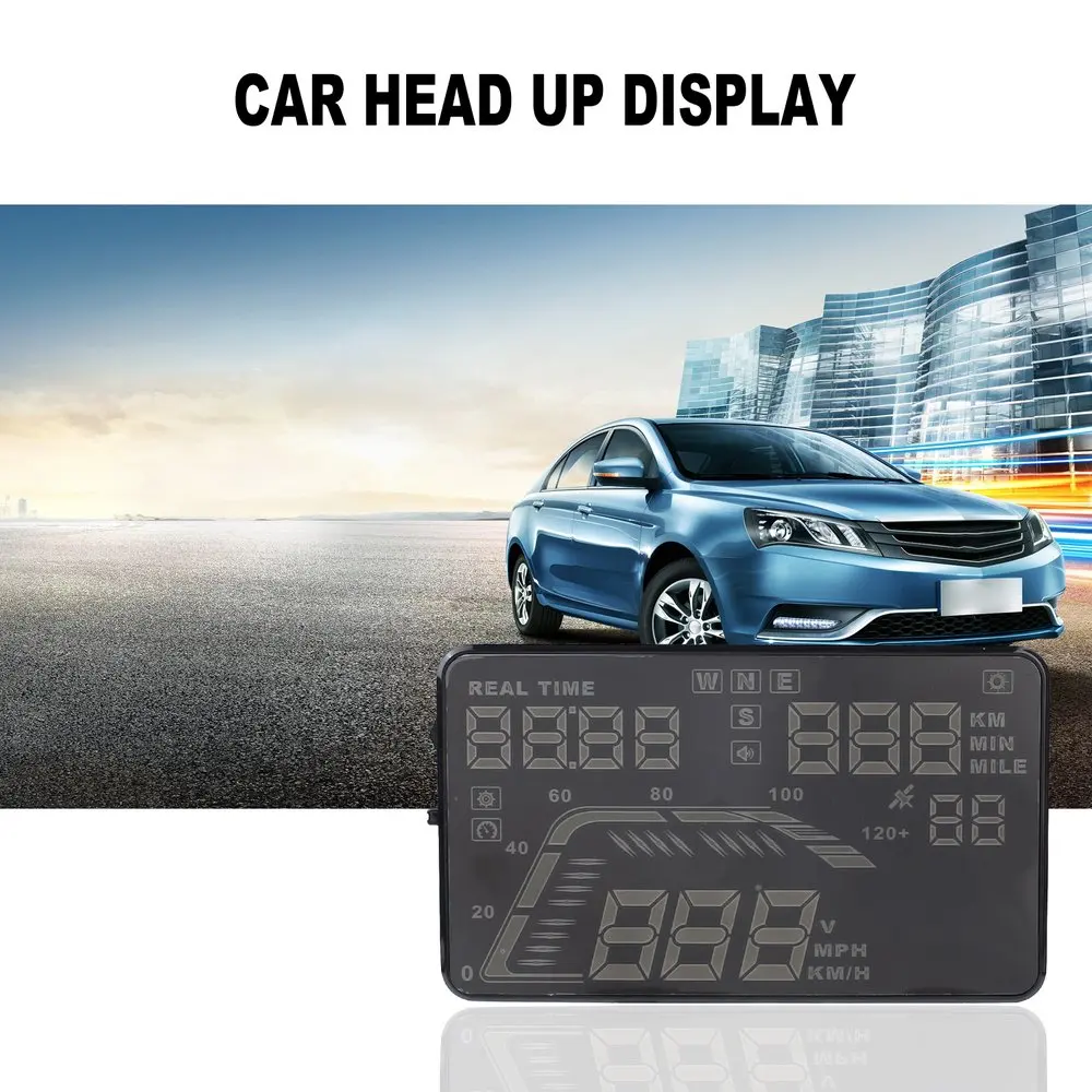 

Q7 Car Head Up Display HD Screen Display GPS Speed Warning System Fuel Consumption
