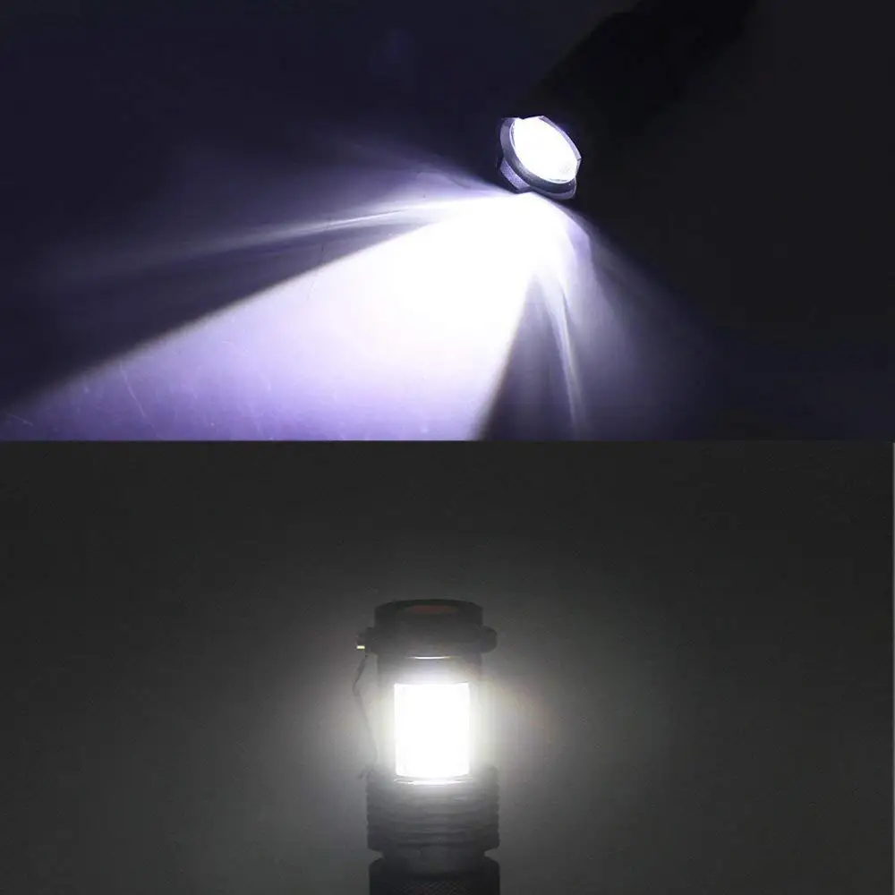 Портативный светодиодный фонарик Q5+ COB мини черный Водонепроницаемый зум светодиодный фонарь с пальчиковым фонариком с батареей AA 14500