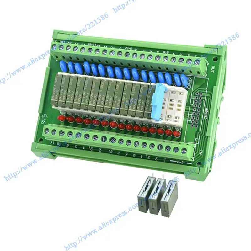 16 каналов Pa1a релейный модуль 24 В 5A плата драйвера модуля выходной усилитель плата ПЛК плата NPN релейный модуль