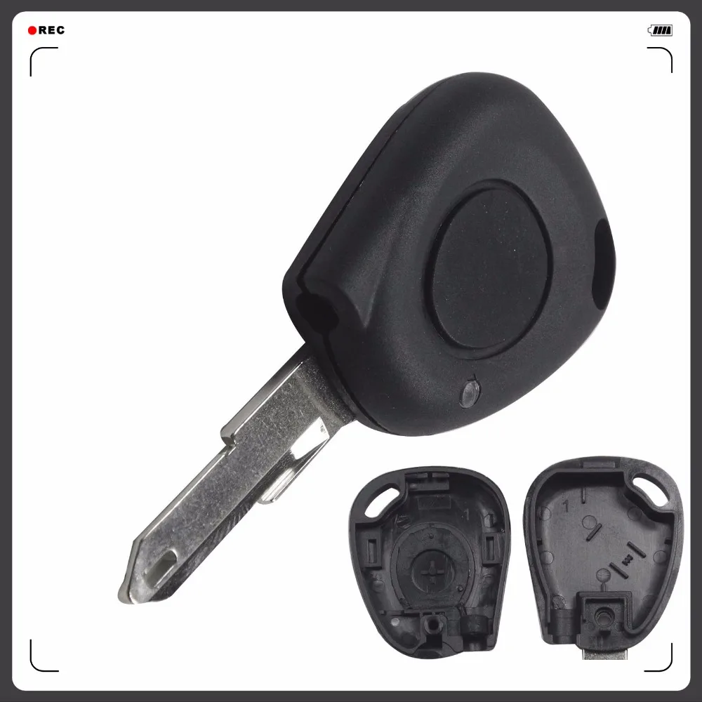 jingyuqin 20PS/lot New Replacement Car Styling Remote Key Fob Case Shell For Renault Twingo 1 Button Uncut NE73 Blade
