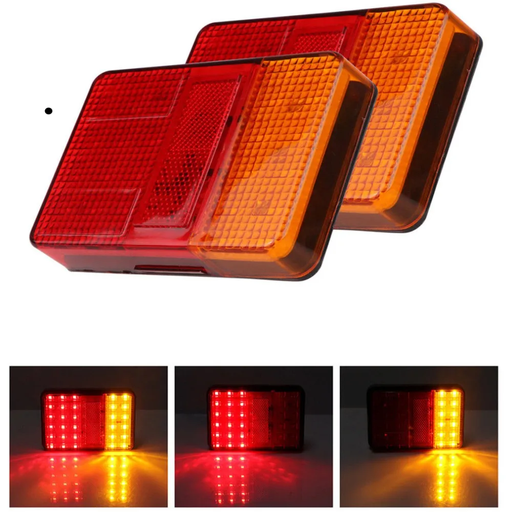 

Fuleem 2PCS 30 LED Tail Brake Light Stop Reverse Lamp Car Truck Van Trailer 12V