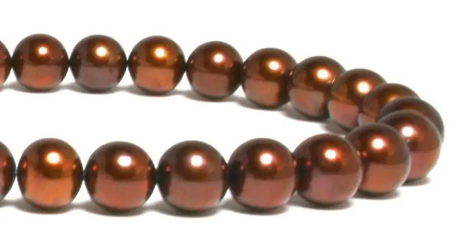 

Free Shipping Charming! 8-9mm Genuine Natural Chocolate Akoay Cultured Pearl Necklace AAA Noble style Natural Fine jewe