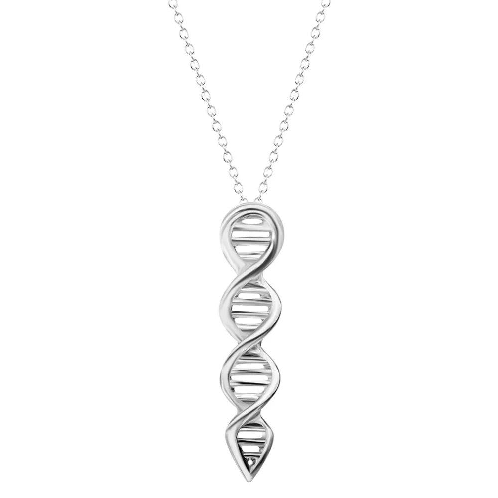 Cxwind новая молекула серотонина химическое ожерелье уникальная подвеска-ожерелье минималистичные молекулы 5-ht ювелирные изделия подарок для девушек - Окраска металла: Silver