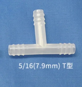 

5pcs/lot 6/16(7.9mm) T-joint elbow hose connection 3-way rotary joint Waterproof plastic joint