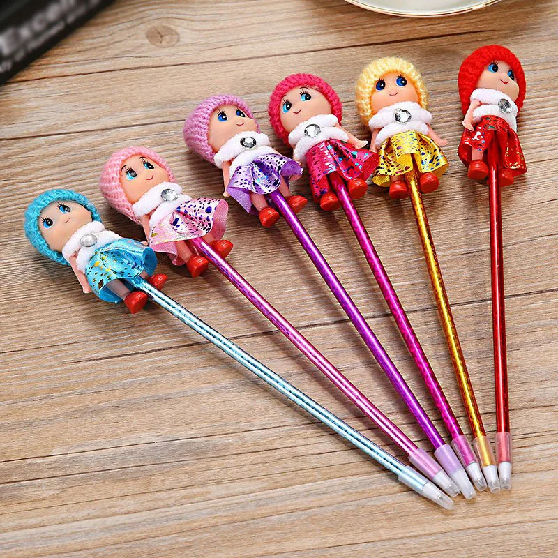 Ballpoint Pen Cute Cartoon Doll Hat Dress Girl Ballpoint Pen Kawaii Fashion Stationery Kids Student Gift Office School Supplies Ballpoint Pen Cute Cartoon Doll Hat Dress Girl Ballpoint Pen Kawaii Fashion Stationery Kids Student Gift Office School Supplies