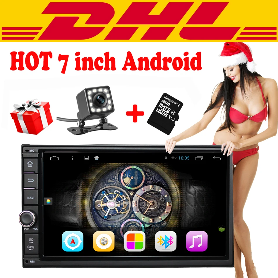  7" 2Din 1024*600 Android Car radio Tap PC Tablet 2 din Universal For Nissan GPS Navigation BT Radio Stereo Audio Player(No DVD) 