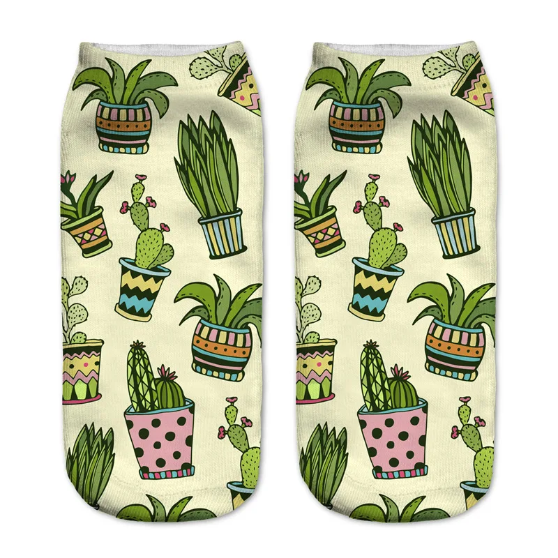 

RUNNING CHICK Cactus 2018 new 3D digital printing socks