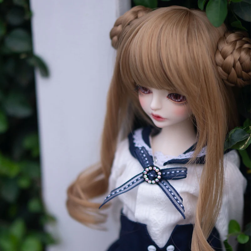 Bjd кукла парик для 1/3 1/4 1/6 1/8 bjd кукла парик для bjd кукла lcute косу волосы парик для sd bjd парик для кукол