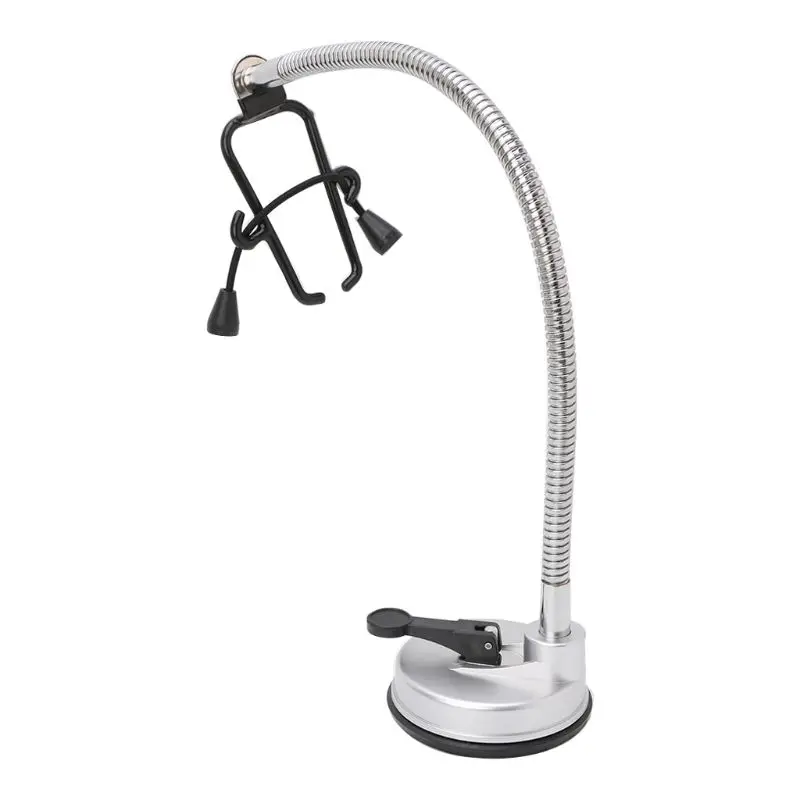 

Desktop Hair Dryer Holder Stainless 360 Degrees Rotation Hands Free Stand