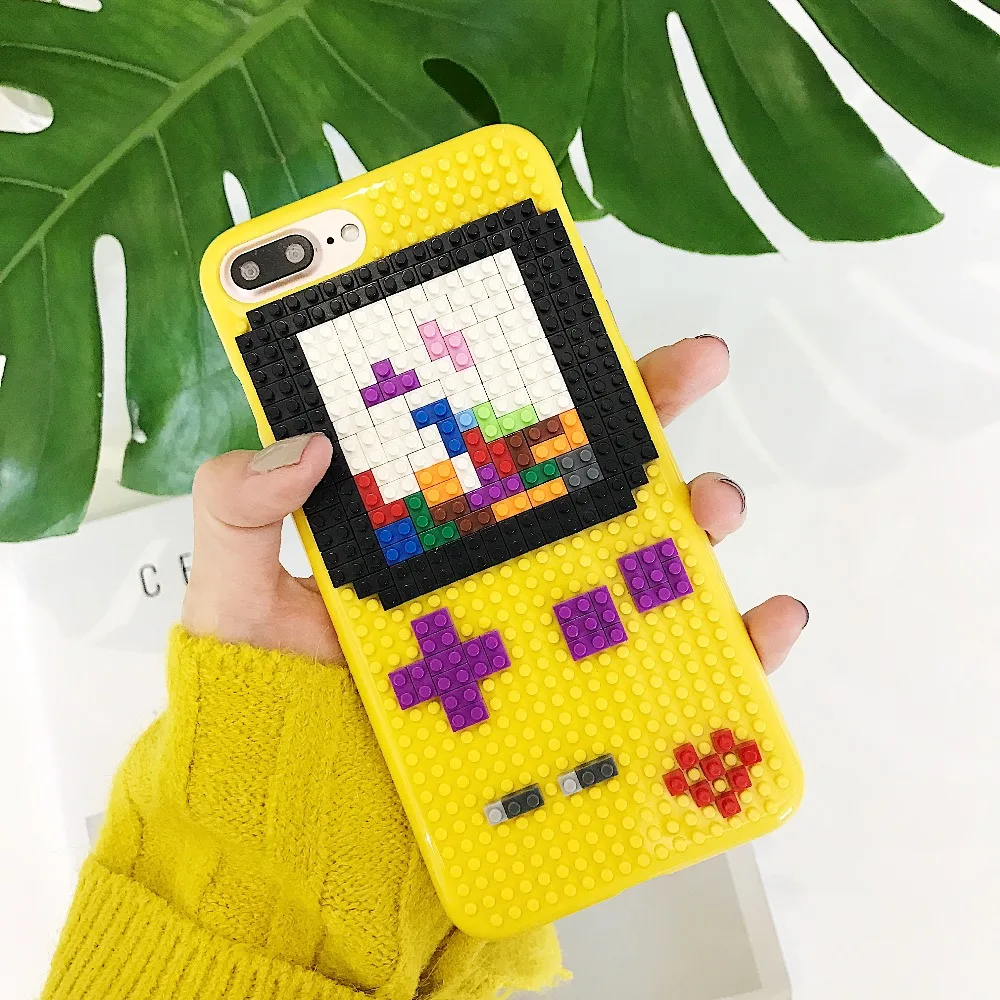 Чехол для мобильного телефона iPhone 6 S 7 8 PLUS X XS MAX XR конструкторы Lego сделай сам пазл