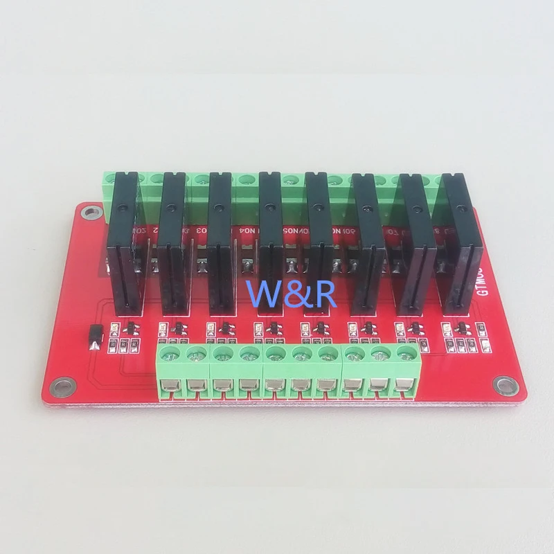 

GTM08 8-channel solid state relay module / expansion board / high level trigger / with fuse / 5V / 12V / 24V