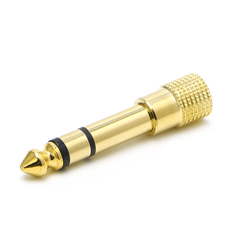 

6.5mm 1/4"Male Plug To 3.5mm 1/8" Female Jack Stereo Headphone Audio Adapter