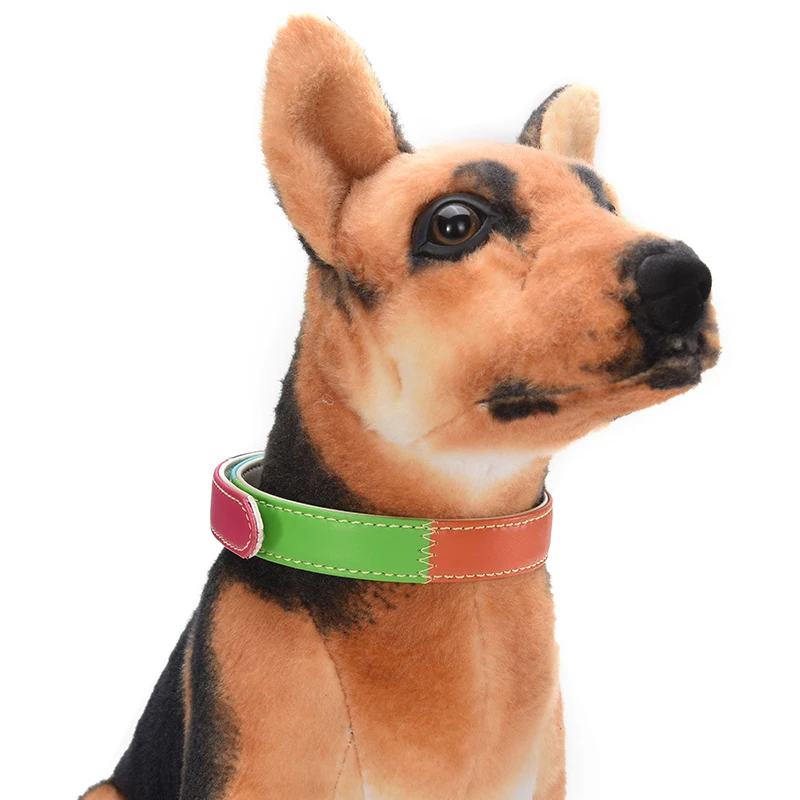 T-MENG новый ошейники Регулируемый мягкой натуральной кожи животное ошейник для собаки обучение открытый удобные собаки Цепочки и ожерелья