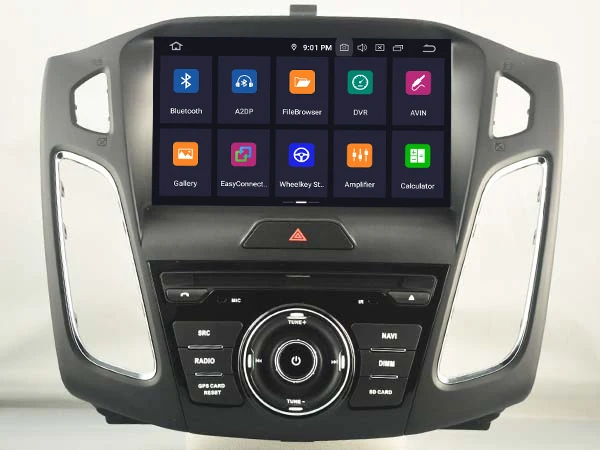 9'' IPS Android 9.0 Octa Core Car DVD GPS Player For FORD FOCUS 2015- Auto Radio Multimedia Stereo Navigation BT WIFI/4G CANBUS