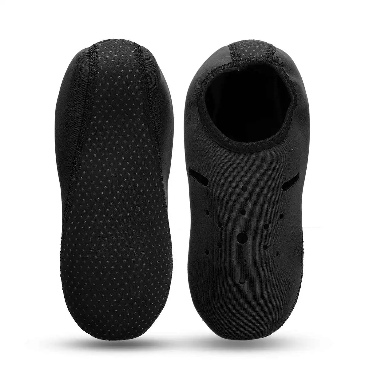1 пара короткие коралловые тапочки дайвинг носки нескользящие Нескользящие подводное плавание носки для дайвинга носки для ныряния плавники ласты для плавания ботинки к гидрокостюму - Цвет: Черный