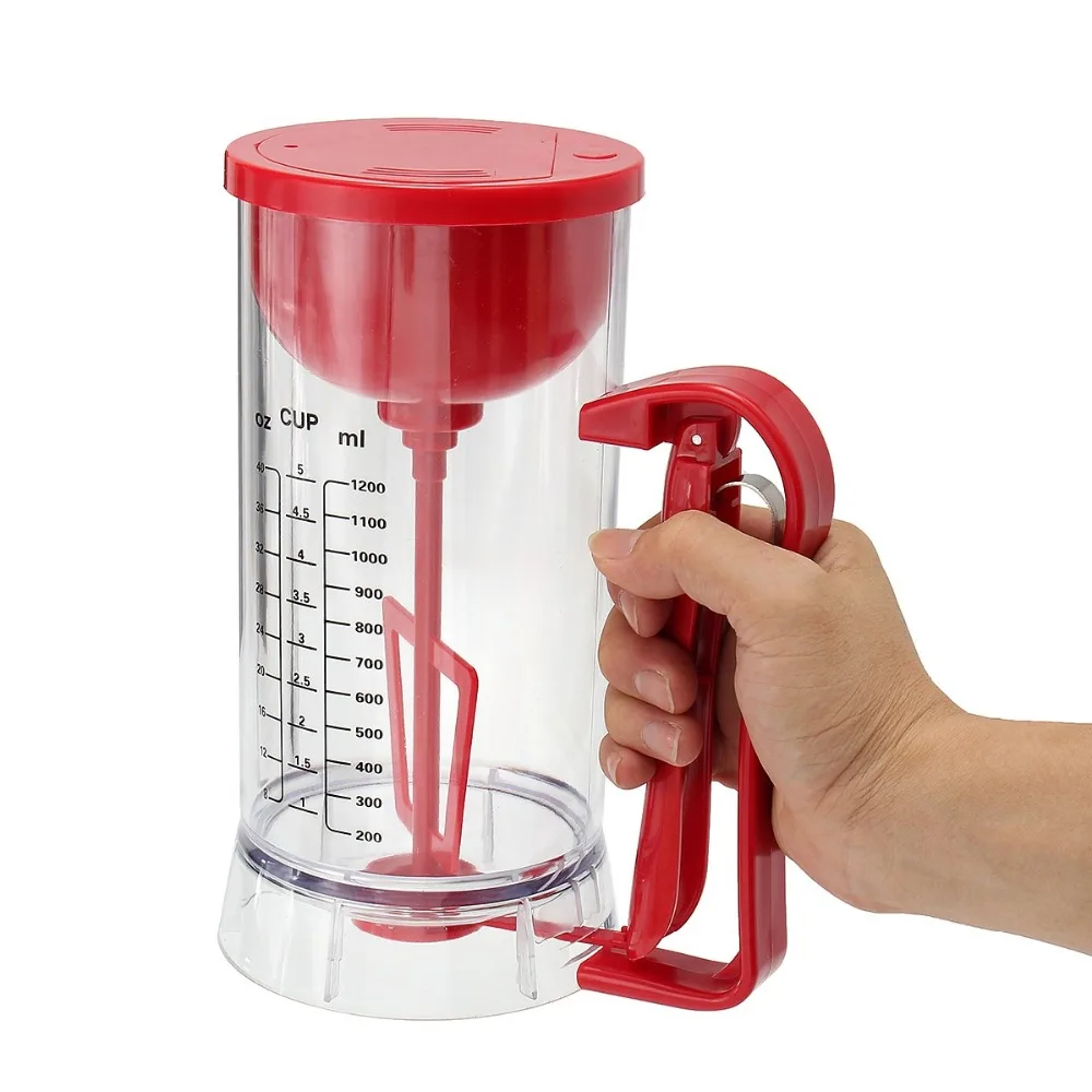 Red Plastic Electrical Batter Dispenser Eggs Tart Pancake Baking Tools
