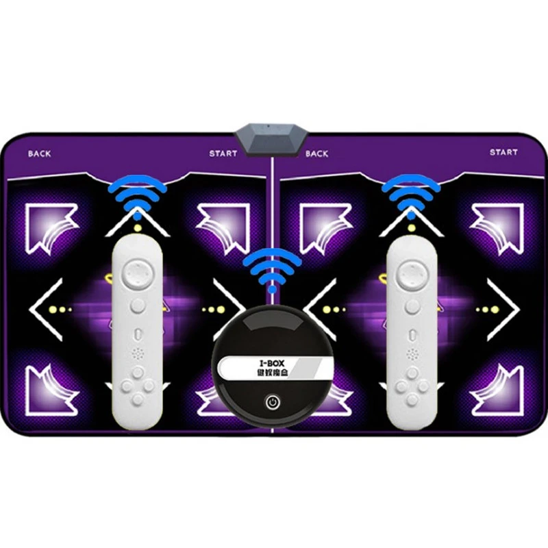 QAZ Insonorizzazione Soft Dance Mat Wireless Yoga Game Doppia Dance Tappetini per lispessimento Stuoie da Ballo per Adulti Bambini HD TV Computer Dual-usad Yoga Fitness Mat QAZ Insonorizzazione Soft Dance Mat Wireless Yoga Game Doppia Dance Tappetini per lispessimento Stuoie da Ballo per Adulti Bambini HD TV Computer Dual-usad Yoga Fitness Mat