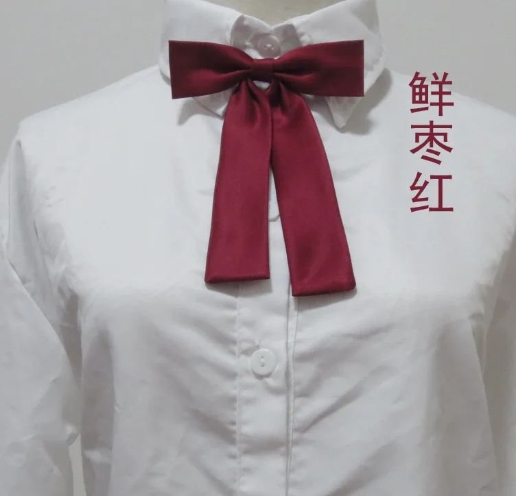 Kesebi школьная форма для студентов, базовый галстук-бабочка для женщин, однотонная японская форма, галстуки-бабочки, Повседневные Классические Галстуки для девочек - Цвет: red