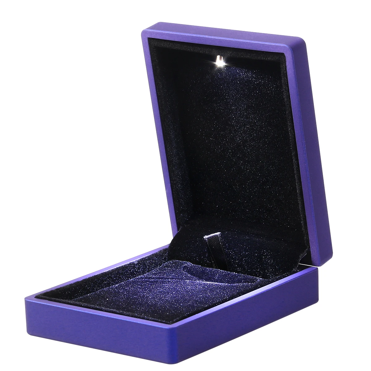 LED Lighted Jewelry Gift Box Lighting Pendant Box Holder Case with