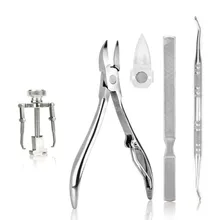 5 шт./компл. ингольчатый фиксатор для ногтя хирургический педикюр Toenail восстановление коррекция ногтей инструмент из нержавеющей стали машинка для стрижки ногтей Nailfile