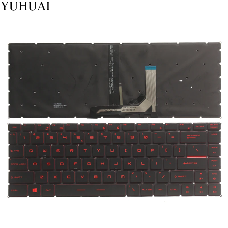  US keyboard FOR MSI GF63 USlaptop keyboard with Backlight