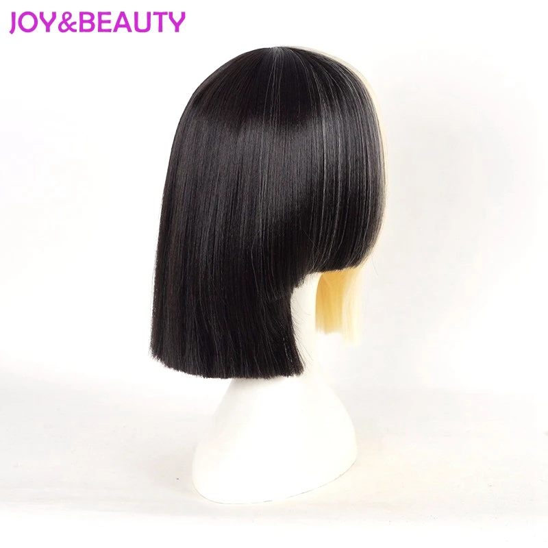 JOY & BEAUTY парик с длинными волосами короткий для женщин полу блондинка и черный