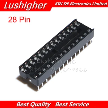 

10pcs DIP-28 28pin Pins DIP DIP28 IC Sockets Adaptor Solder Type Socket Narrow