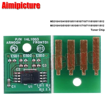 

45K 52D1X00 521X Toner Cartridge Chip For Lexmark MS711 MS811 MS812 chip North America Version 1pc/lot