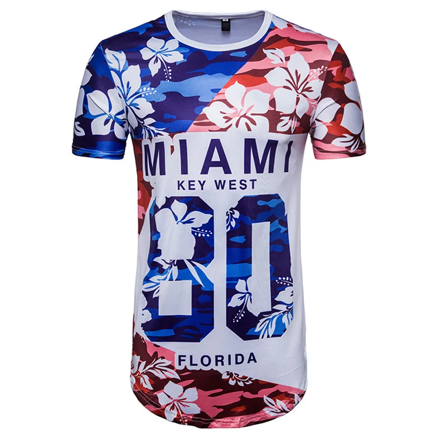

JAYCOSIN Men Tees Number 80 MIAMI Letter Print World Game T Shirt Drop Shipping jul0218