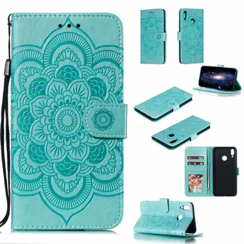 

10pcs/lot With Wallet Sun flower Print Flip Book Case for huawei P SMART PLUS 2019 Y6 Y7 Y9 Y5 2019 P Smart 2019 Honor 10Lite