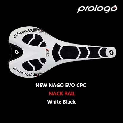 Prologo NAGO EVO CPC NACK RAIL дорожный велосипед седло Велосипедное углеродное волокно велосипедное седло - Цвет: NAGOEVOCPCWhiteBlack