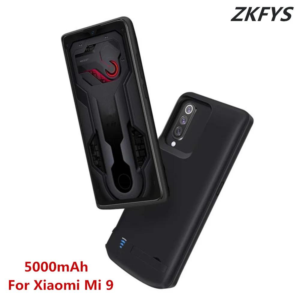 

5000mAh High Quality Power Bank Back Clip Battery Charger Case For Xiaomi Mi 9 Ultra Thin Portable Power Bank Pack Battery Cover