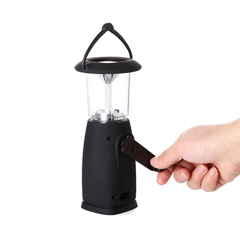 

6 LED Solar Hand-Up Crank Dynamo LED Light Lantern Lamp for Outdoor Camping Hunting Hiking Sailing MAL999