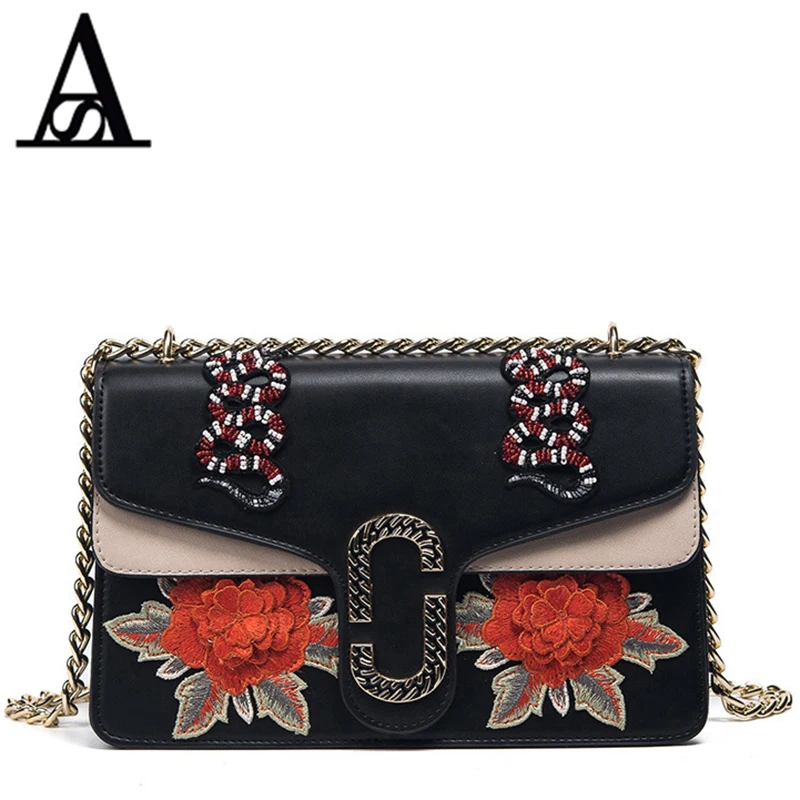 

AITESEN Flowers Luxury Bags Michael Handbags Women Famous Brands Women Shoulder Bags Designer Sac A Main Mochila Bolsa Louis Bag