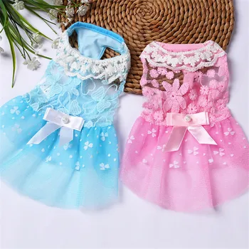 

Summer Dog Dress Luxury Beauty Super Cute Pet Clothes Small Dogs Clothing Wedding Skirts Lovely Cat Dresses Party Pet Apparel