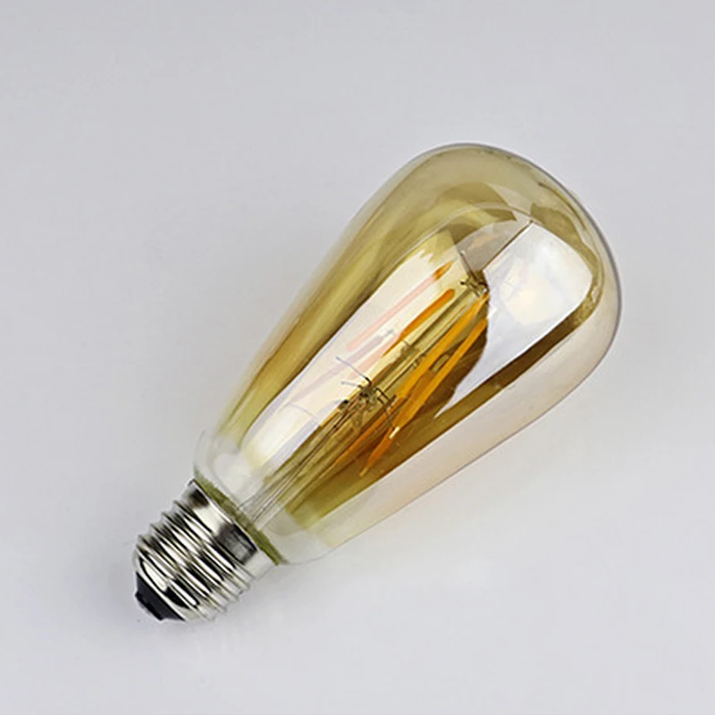 AC220V винтажный диммер Эдисона, светильник E27, светодиодный светильник ST64, теплый белый светодиодный светильник, ретро светильник для украшения дома, лампочки Эдисона