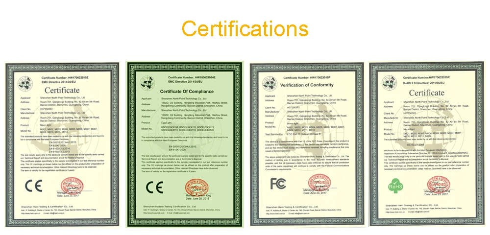 Certifications