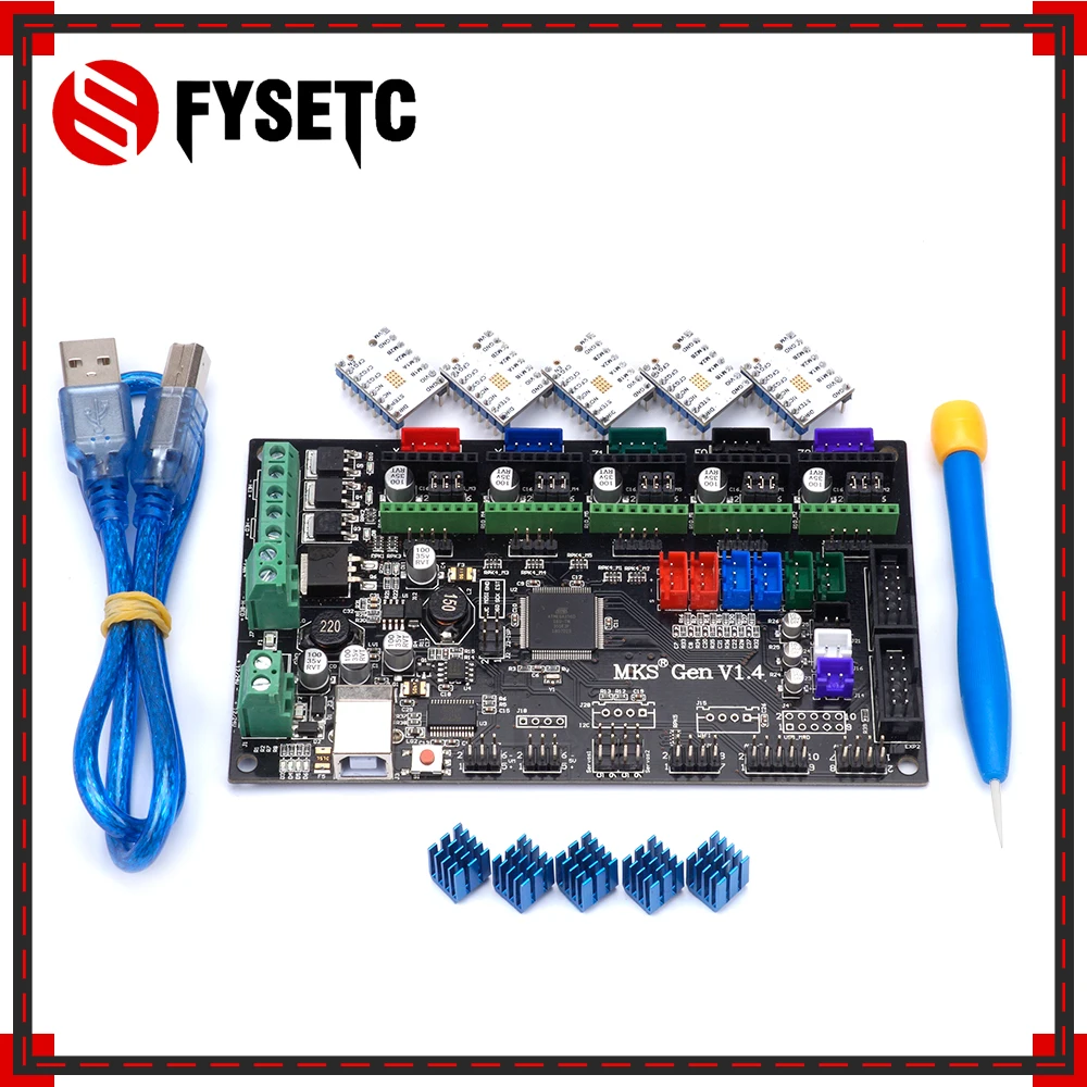 

Gen V1.4 Control Board Mainboard + 5PCS TMC2100 V1.3 Stepper Motor Compatible With Ramps1.4/Mega2560 R3 3D Printer Parts