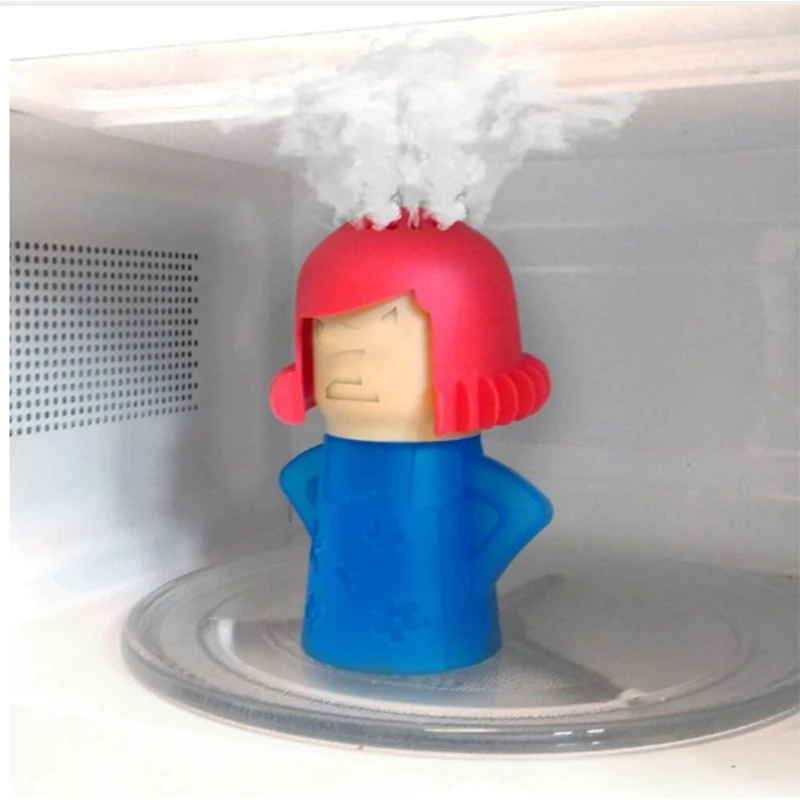 

Angry M Microwave Cleaner Easily Cleans In Minutes Microwave Oven Steam Cleaner Appliances for The Kitchen