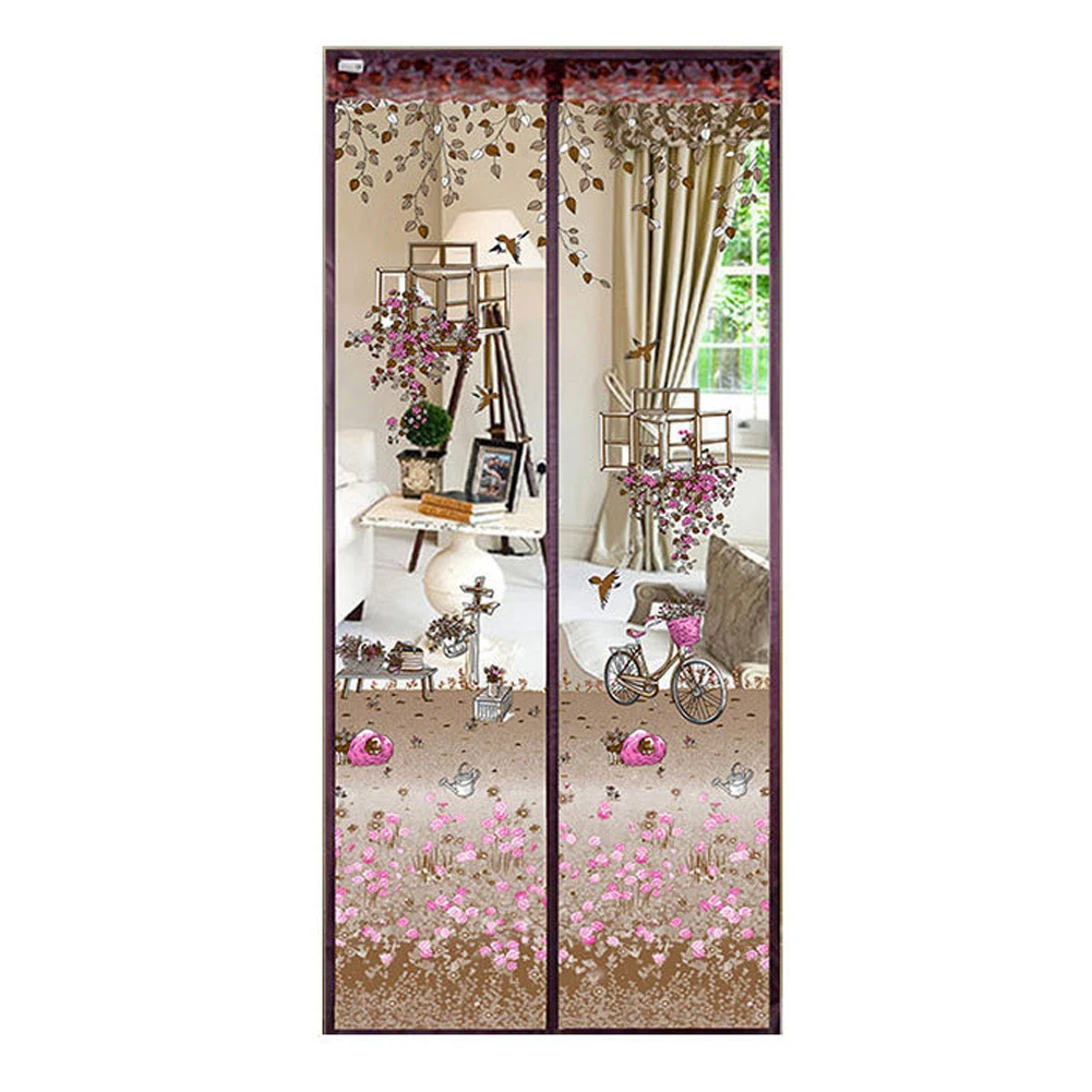 Insect Screen Magnetic Closure Fly Bug Top-To-Bottom Mesh Easy Installation Automatically Shut Home Decor Mosquito Door Curtain | Дом и сад
