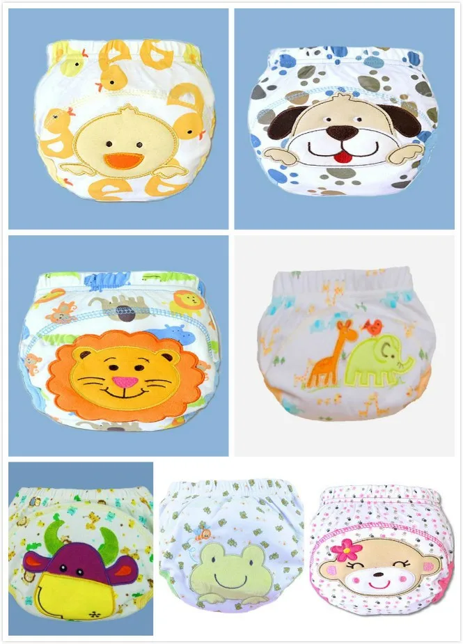 Qulity à Prova Água do Bebê Alta Dwaterproof Meninos Potty Treinamento Pant Roupa Interior Infantil Calcinha Newbear Underclothing 7 Pçs - Lote 2 Roupa interior e capas p/ fralda