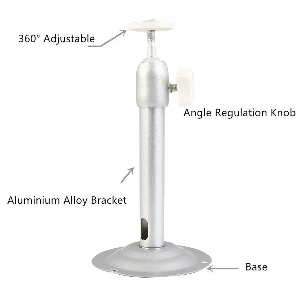Cewaal العالمي سبائك الألومنيوم البسيطة LCD العارض سقف جدار جبل القوس حامل حامل 180 مللي متر طول الإسقاط اكسسوارات