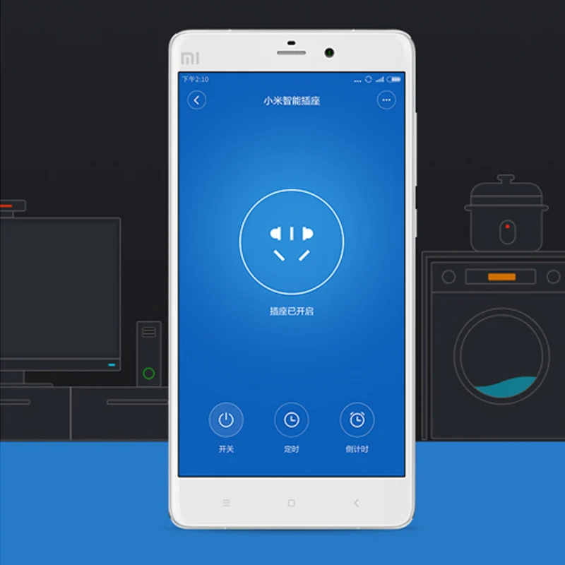 Xiaomi Mijia умная розетка Wifi, базовая Беспроводная розетка с дистанционным управлением, WiFi приложение, таймер, выключатель питания, умный дом