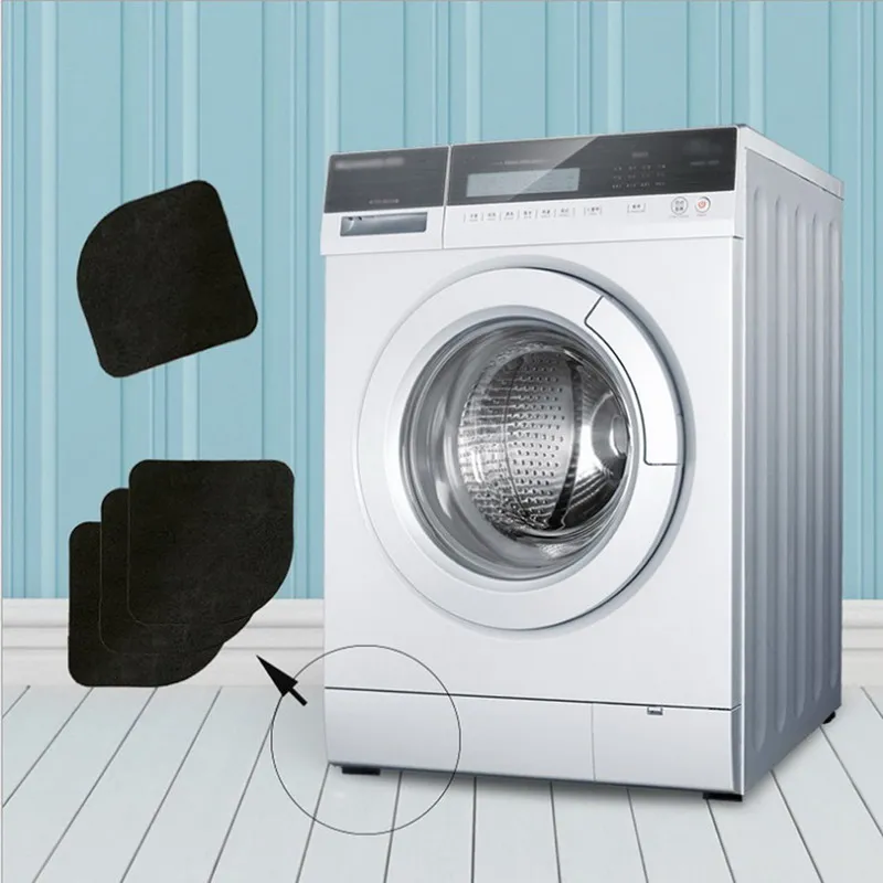 4 Pieces/Lot NEW Washing Machine Anti shock Pad Mute Cotton Slip Suit