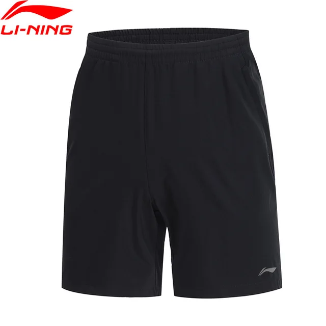 Li-Ning мужские беговые шорты серии Regular Fit 88% полиэфир, 12% спандекс подкладка комфорт спортивные шорты нижняя часть AKSP021 MKD1600